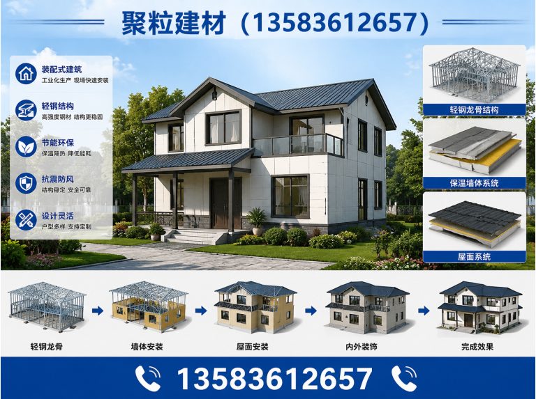 高密市装配式轻钢房屋展示图